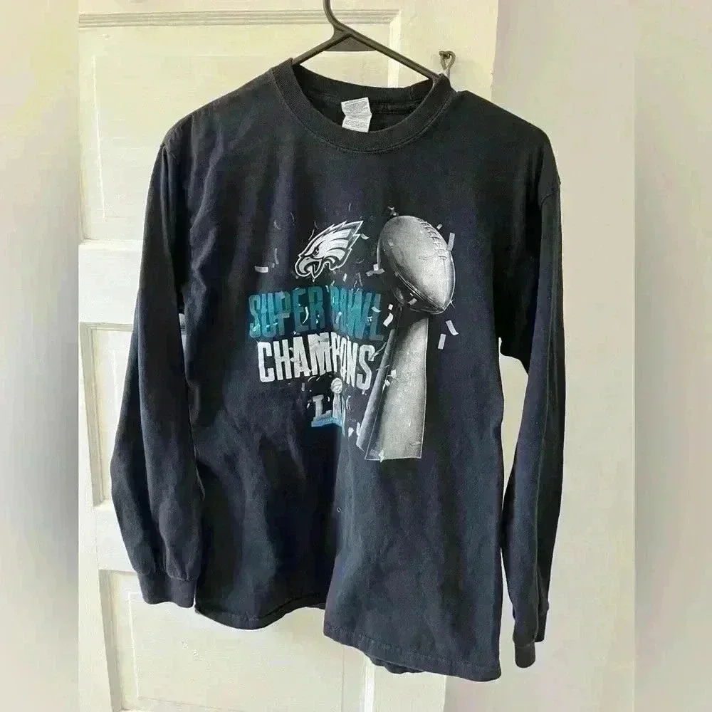 Eagles, Super Bowl champion black long sleeve T-shirt